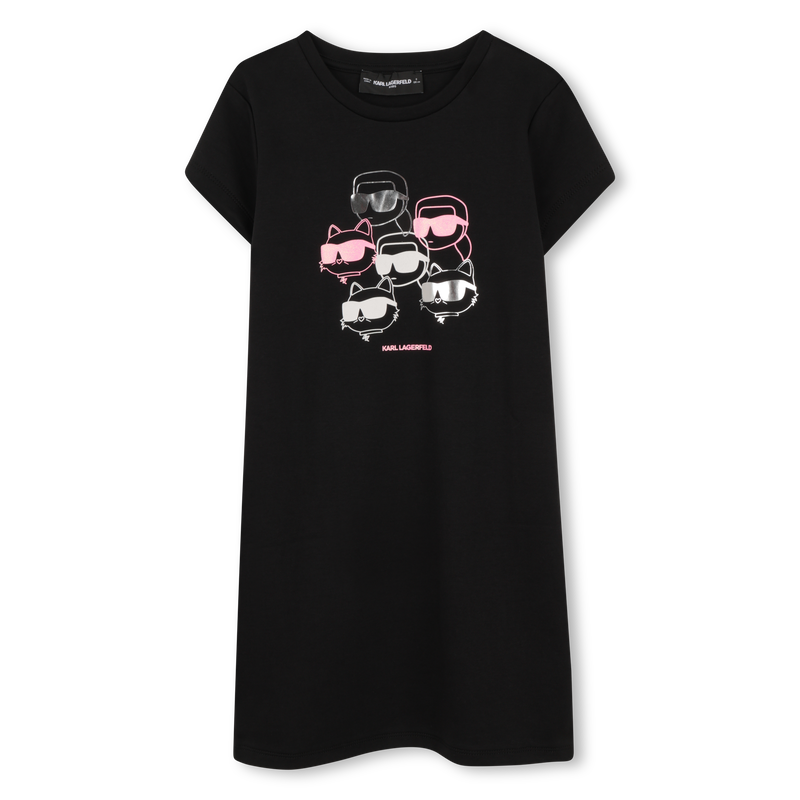VESTIDO MANGA CORTA KARL LAGERFELD KIDS 
                        NI&Ntilde;A
