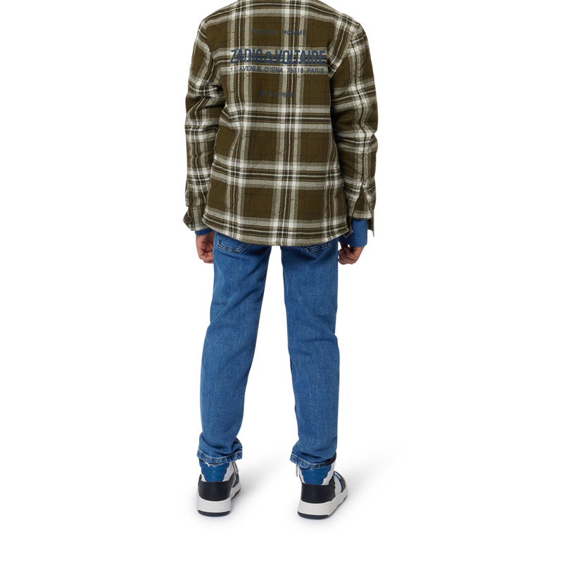 Camisa acolchada de algod&oacute;n ZADIG & VOLTAIRE 
                        NI&Ntilde;O