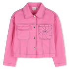 Chaqueta con bordado KIDS AROUND 
                    NI&Ntilde;A