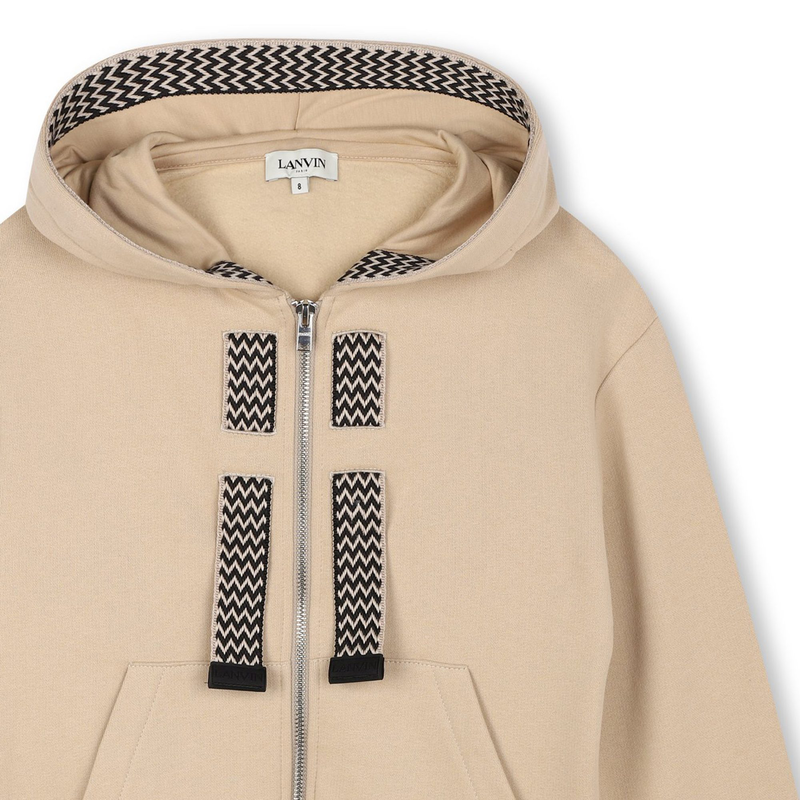 Sudadera con logo bordado LANVIN 
                        NI&Ntilde;O