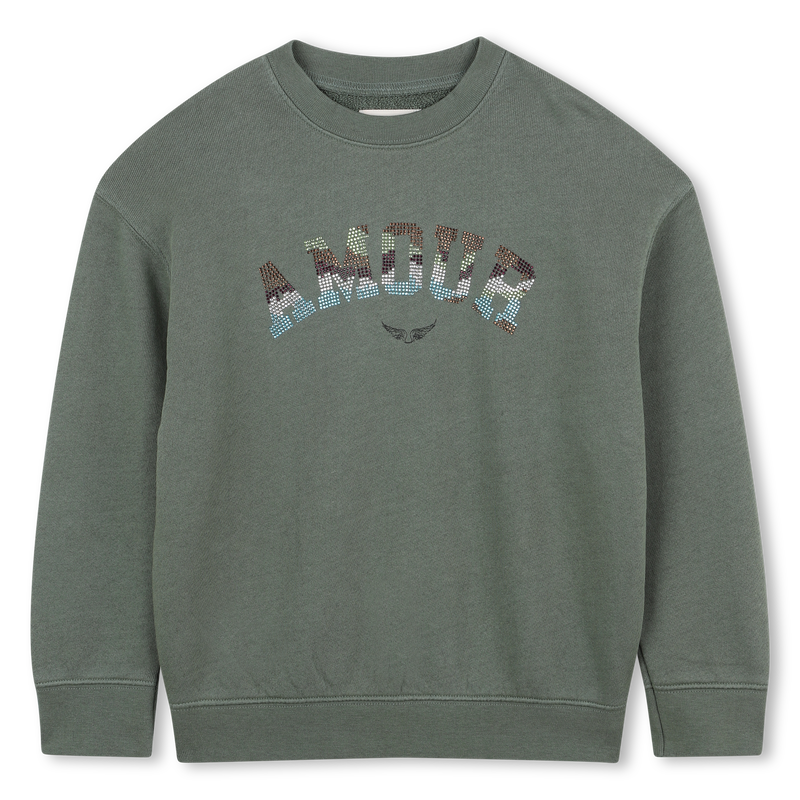 Sudadera jaspeada ZADIG & VOLTAIRE 
                        NI&Ntilde;A