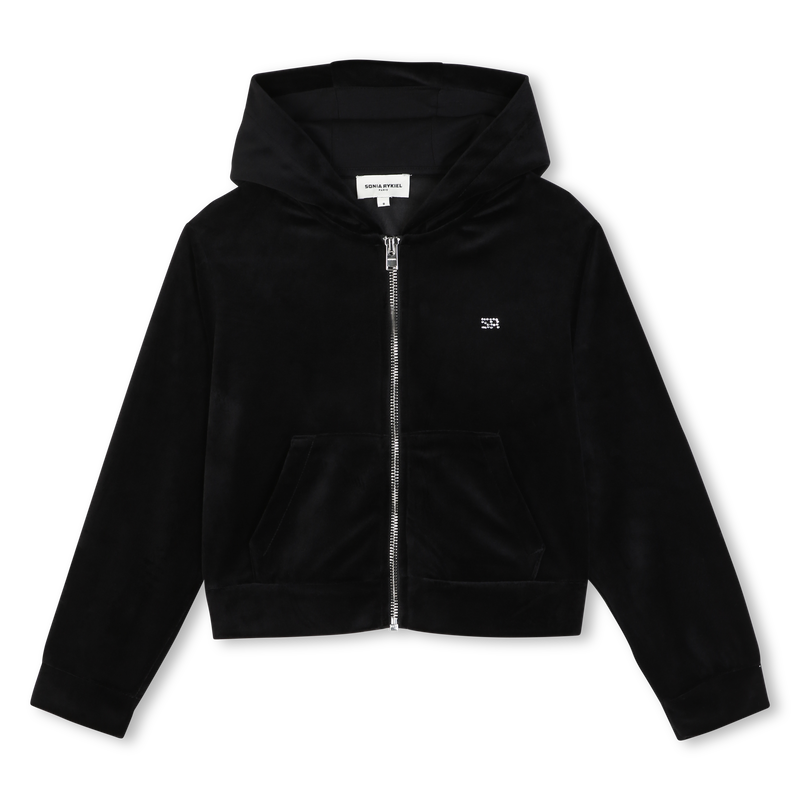 C&aacute;rdigan de terciopelo con capucha SONIA RYKIEL 
                        NI&Ntilde;A