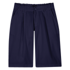 Bermudas lisas de algod&oacute;n, MARINO, hi-res