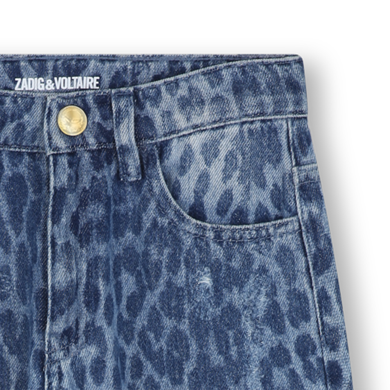Vaqueros con estampado de leopardo ZADIG & VOLTAIRE 
                        NI&Ntilde;A