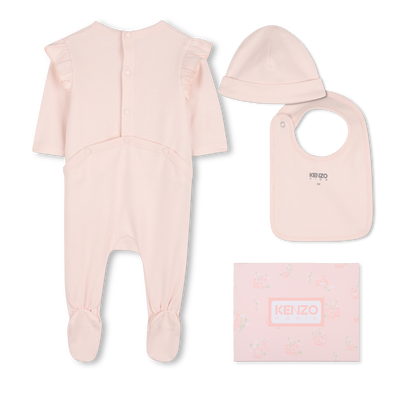 CONJUNTO DE PIJAMA, GORRO Y BABERO KENZO KIDS NI&Ntilde;A