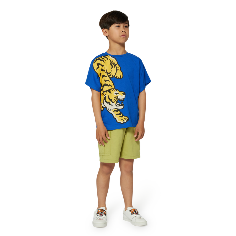 Camiseta de algodón estampada KENZO KIDS 
                        NIÑO