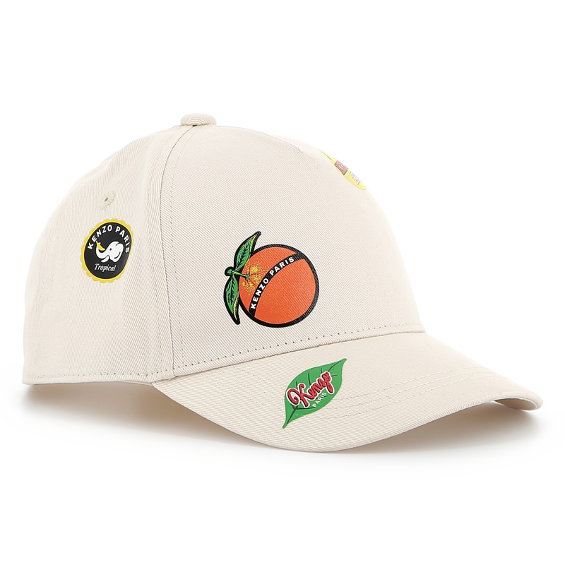 Gorra de algod&oacute;n estampada KENZO KIDS 
                        UNISEXO