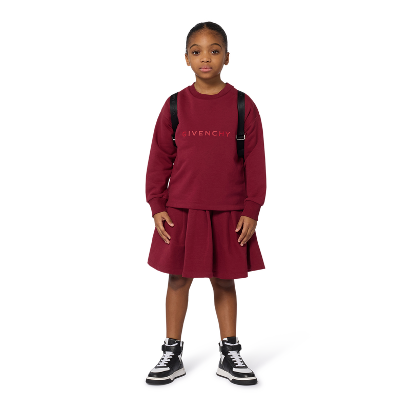 Vestido con braguita plisada y aberturas GIVENCHY 
                        NI&Ntilde;A