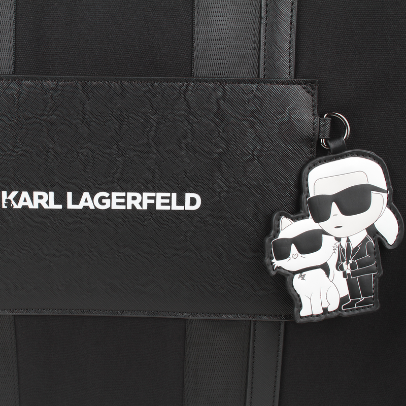 Bolso cambiador con parche KARL LAGERFELD KIDS 
                        UNISEXO