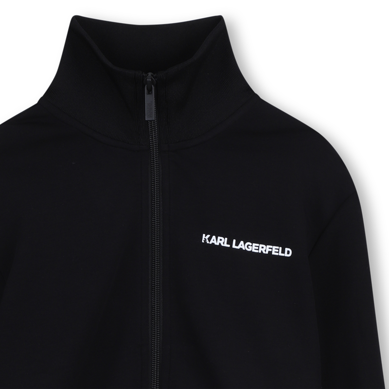 SUDADERA CON CAPUCHA CON CREMALLERA KARL LAGERFELD KIDS 
                        NI&Ntilde;O