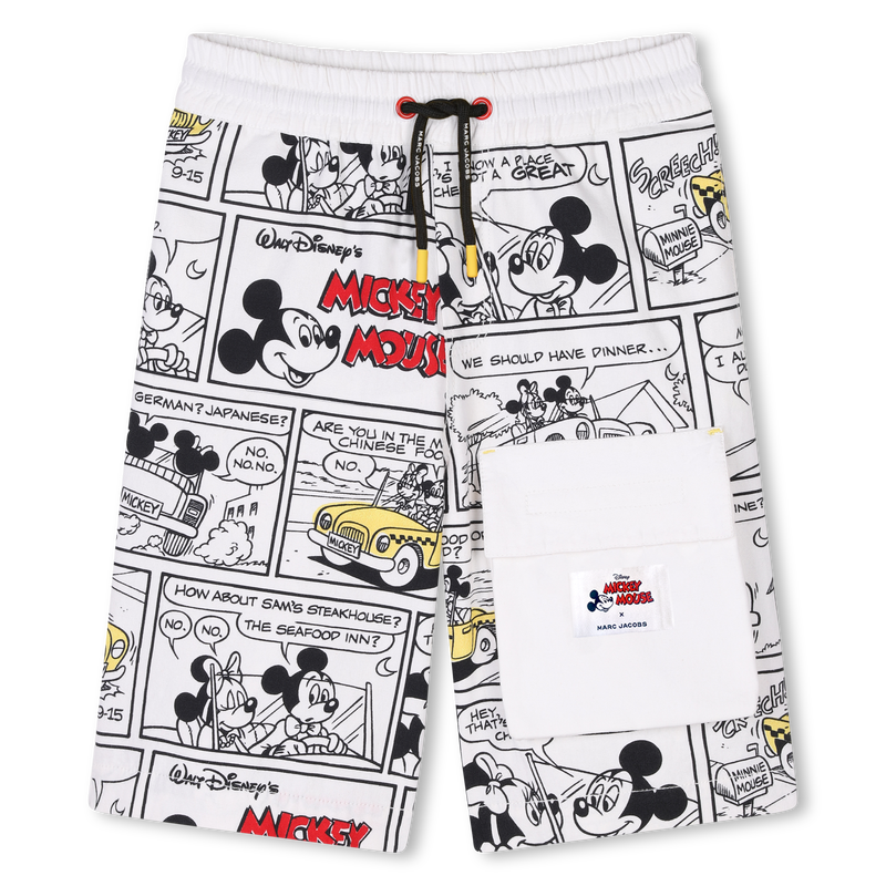 Bermudas de lona de algod&oacute;n MARC JACOBS 
                        NI&Ntilde;O