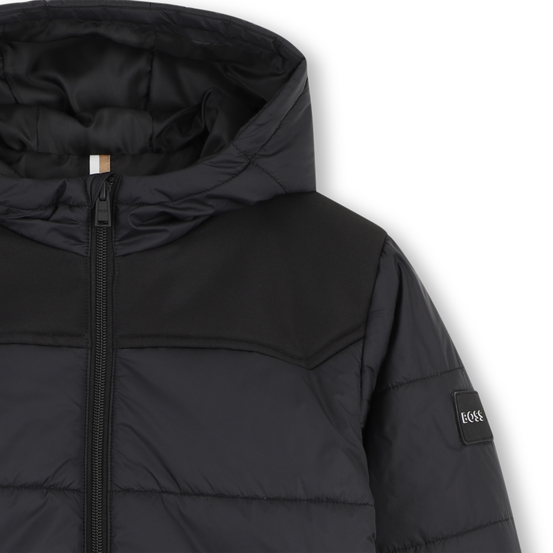 Chaqueta acolchada con capucha BOSS 
                        NI&Ntilde;O