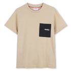 Camiseta de manga corta, BEIG, hi-res