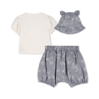 Conjunto de camiseta, sombrero de pescador y baber KENZO KIDS 
                    NI&Ntilde;A