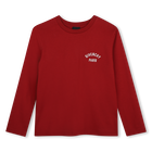 Camiseta de mangas cortas, ROJO OSCURO, hi-res