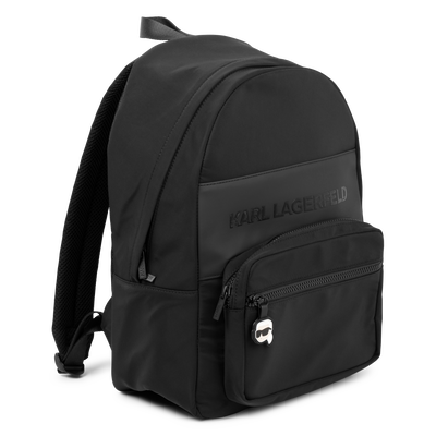 Mochila con logo en relieve KARL LAGERFELD KIDS NI&Ntilde;O