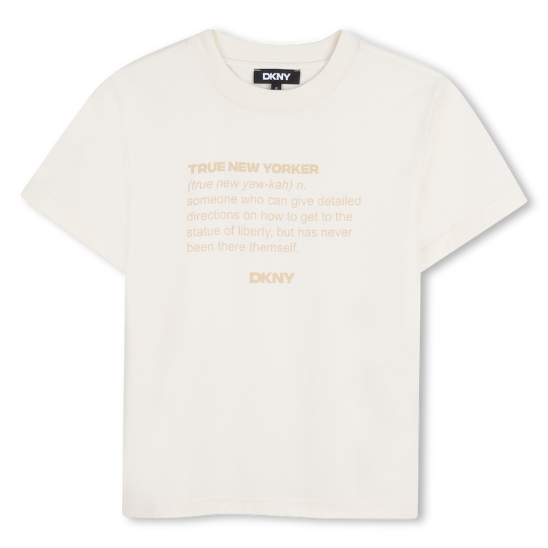 CAMISETA DE MANGA CORTA DKNY 
                        UNISEXO