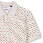 Polo recto estampado BOSS 
                    NI&Ntilde;O