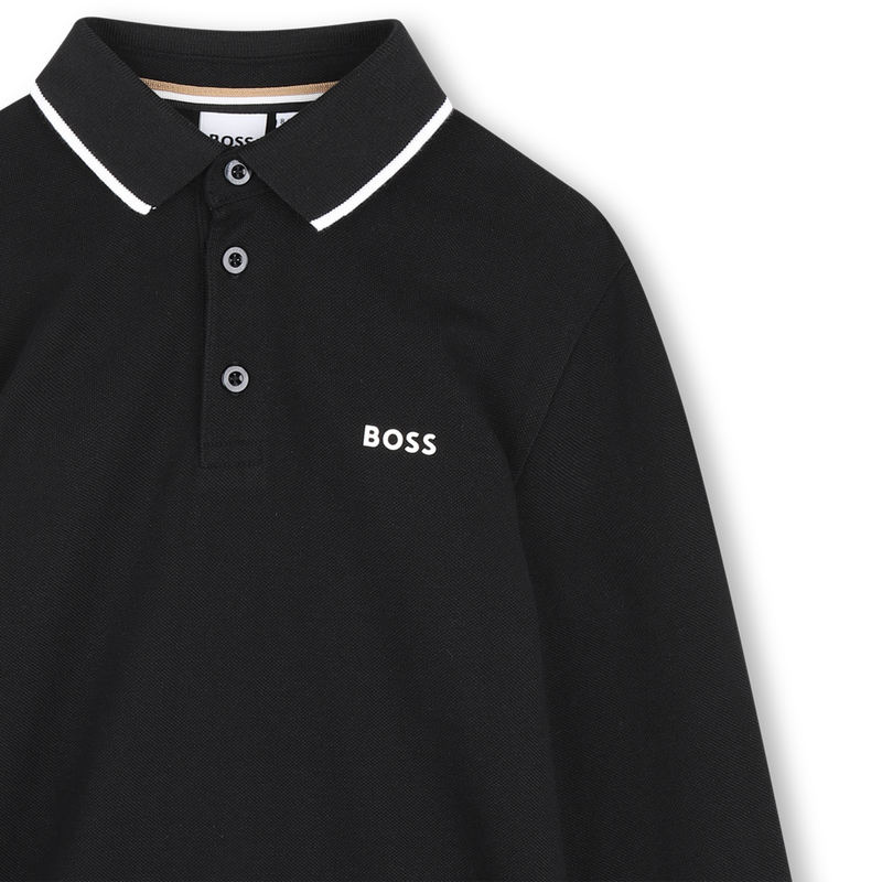 Polo de manga larga BOSS 
                        NI&Ntilde;O
