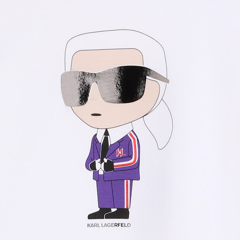 Camiseta con estampado KARL LAGERFELD KIDS 
                        NI&Ntilde;A