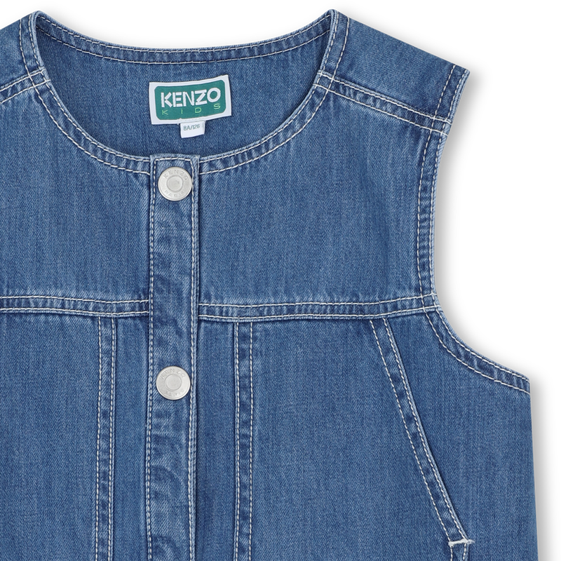 CHAQUETA VAQUERA SIN MANGAS KENZO KIDS 
                        NI&Ntilde;A