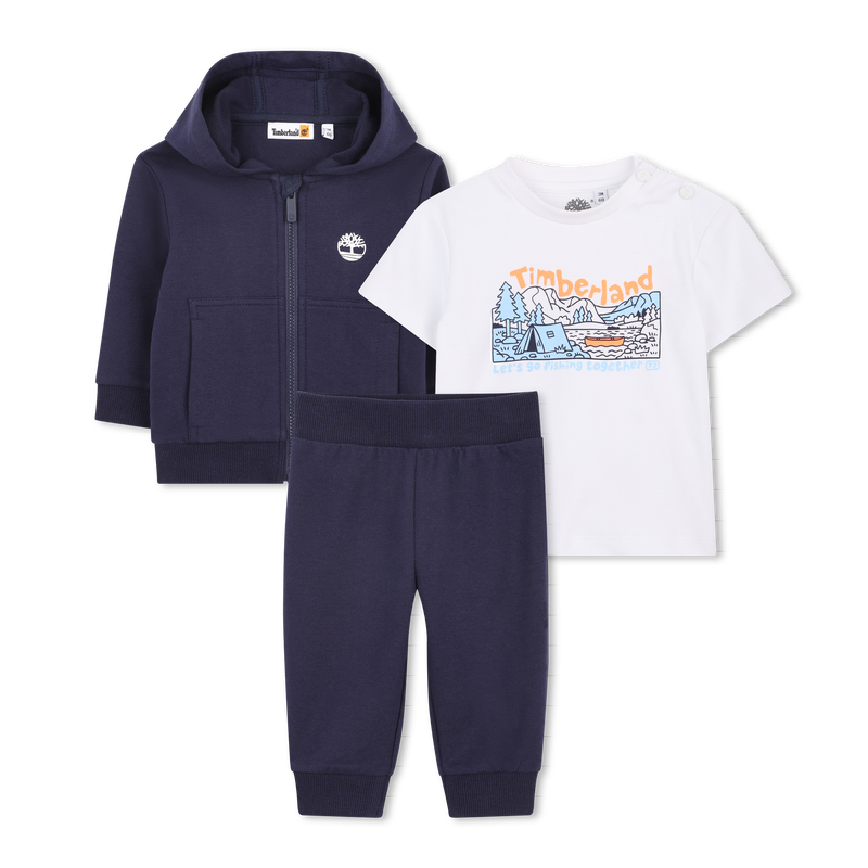 CONJUNTO DE PANTAL&Oacute;N, CAMISETA Y C&Aacute;RDIGAN TIMBERLAND 
                        NI&Ntilde;O