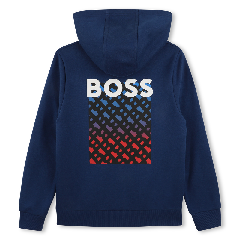 SUDADERA CON CAPUCHA BOSS 
                        NI&Ntilde;O