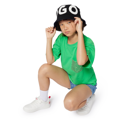 Gorro de sarga de algod&oacute;n HUGO NI&Ntilde;O