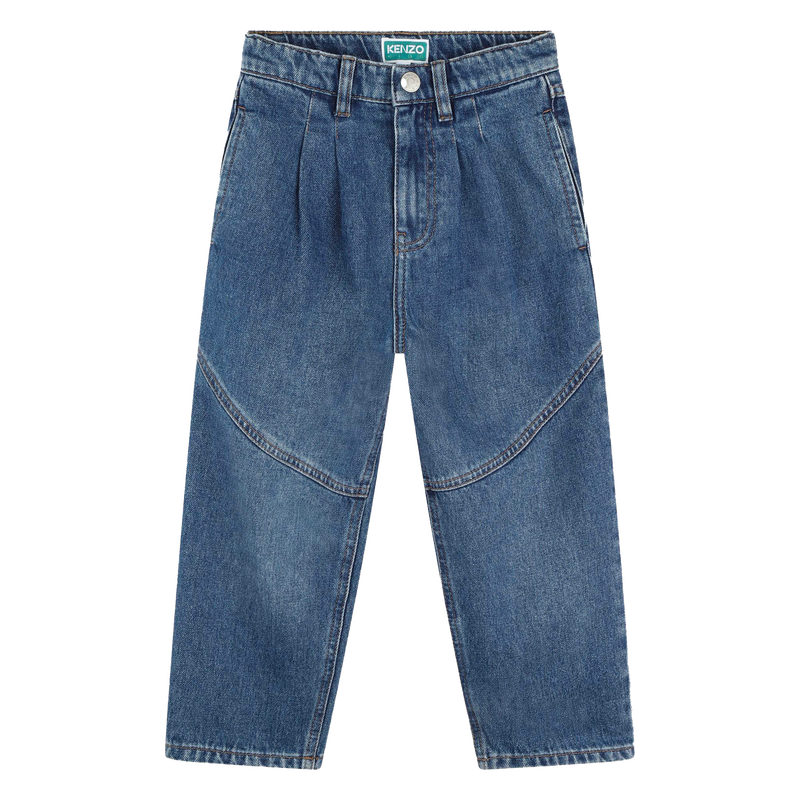 Pantal&oacute;n vaquero con plisado KENZO KIDS 
                        NI&Ntilde;A