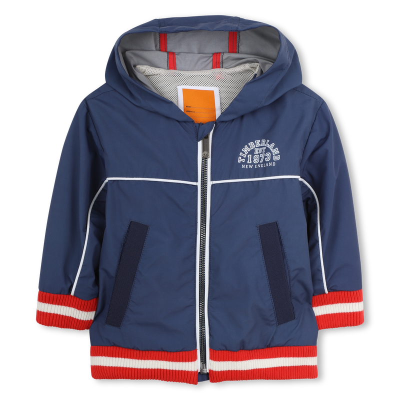 CORTAVIENTOS CON CAPUCHA TIMBERLAND 
                        NI&Ntilde;O