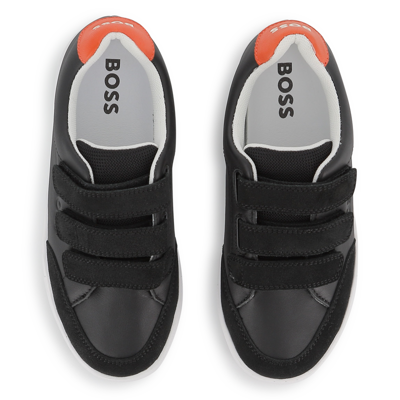 ZAPATILLAS CON RAYAS DE VELCRO BOSS 
                        NI&Ntilde;O