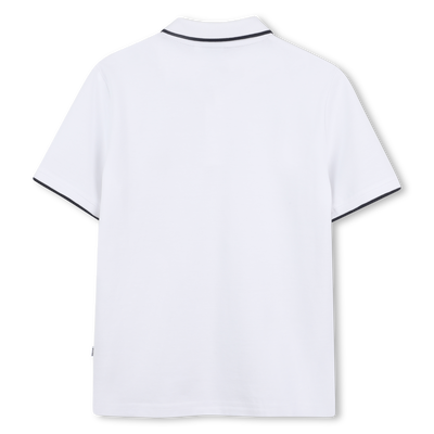 Polo recto de algod&oacute;n BOSS NI&Ntilde;O