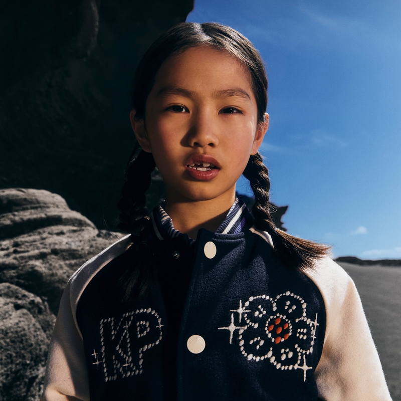Cazadora bomber con cierre a presi&oacute;n KENZO KIDS 
                        NI&Ntilde;A