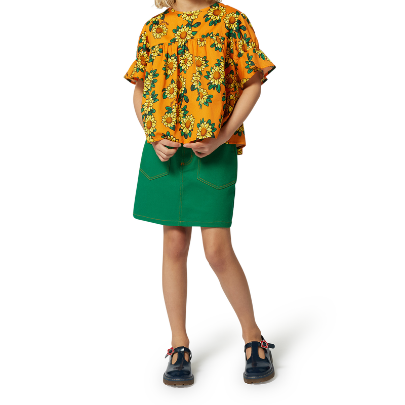 Falda trapecio con bolsillos KENZO KIDS 
                        NI&Ntilde;A