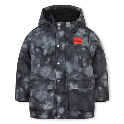 Parka con capucha y bolsillos HUGO NI&Ntilde;O