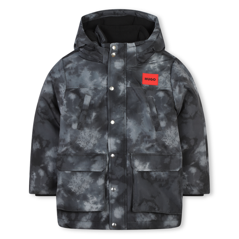 Parka con capucha y bolsillos HUGO 
                        NI&Ntilde;O