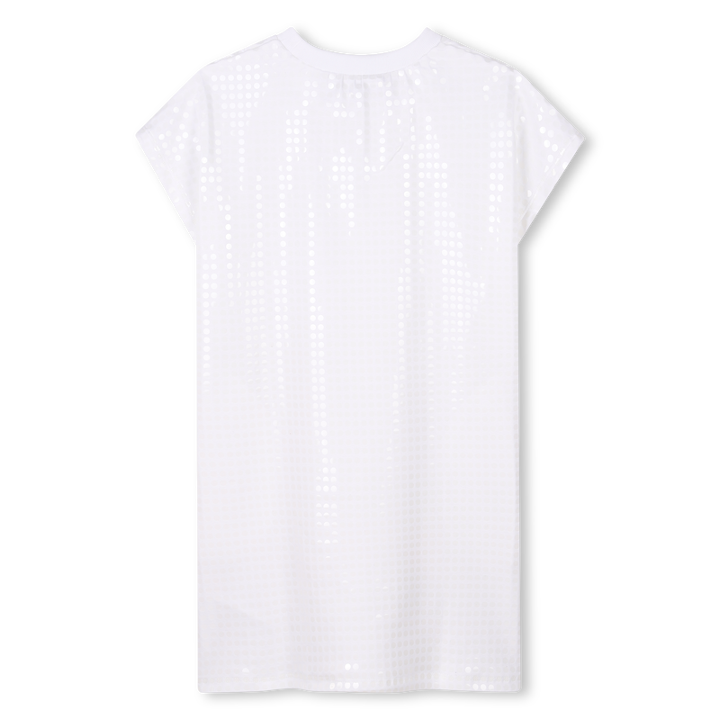 Vestido algod&oacute;n y lentejuelas DKNY 
                        NI&Ntilde;A