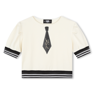 Top con estampado de corbata KARL LAGERFELD KIDS NI&Ntilde;A