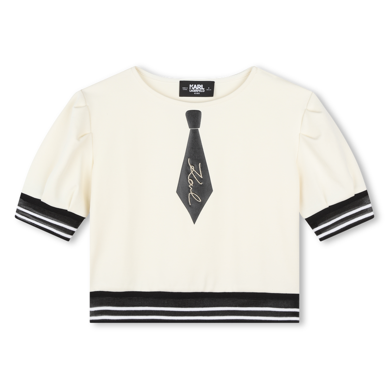 Top con estampado de corbata KARL LAGERFELD KIDS 
                        NI&Ntilde;A