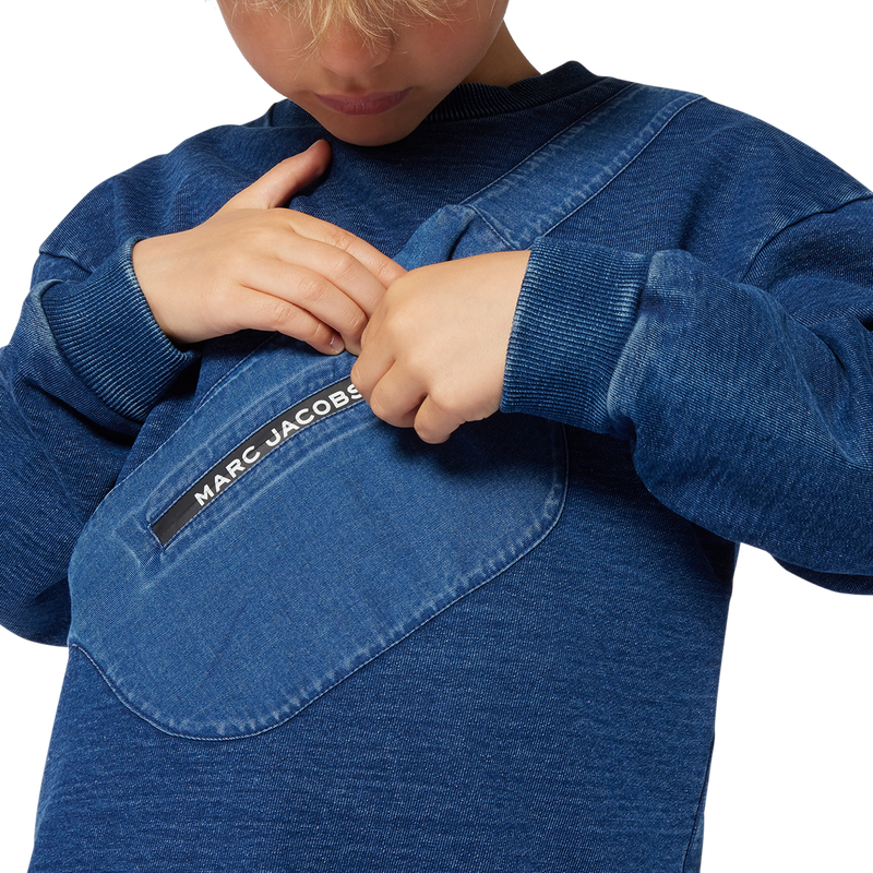 Sudadera de mulet&oacute;n estampada MARC JACOBS 
                        NI&Ntilde;O