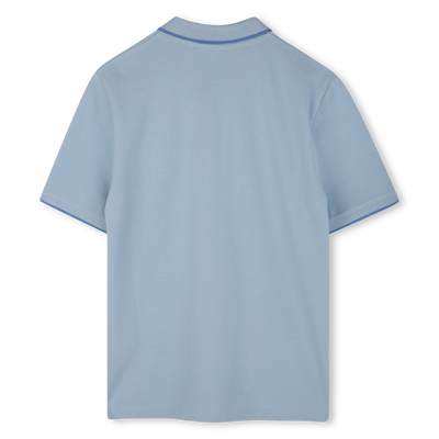 Polo recto de algod&oacute;n BOSS NI&Ntilde;O