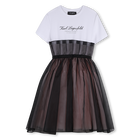 Vestido formal manga corta KARL LAGERFELD KIDS 
                    NI&Ntilde;A