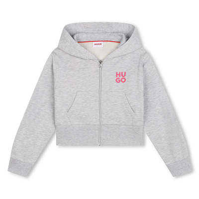 Sudadera floral con cremallera HUGO NI&Ntilde;A