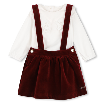 Conjunto de vestido y camiseta CHLOE NI&Ntilde;A