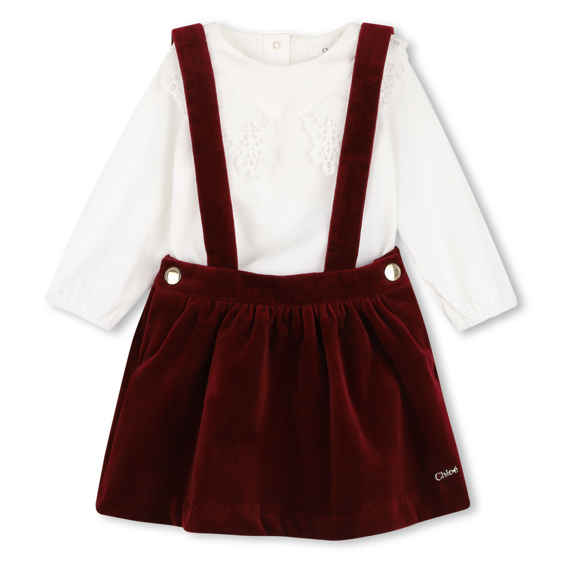 Conjunto de vestido y camiseta CHLOE 
                        NI&Ntilde;A