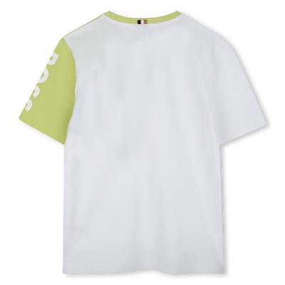 Camiseta de piqu&eacute; de algod&oacute;n BOSS NI&Ntilde;O