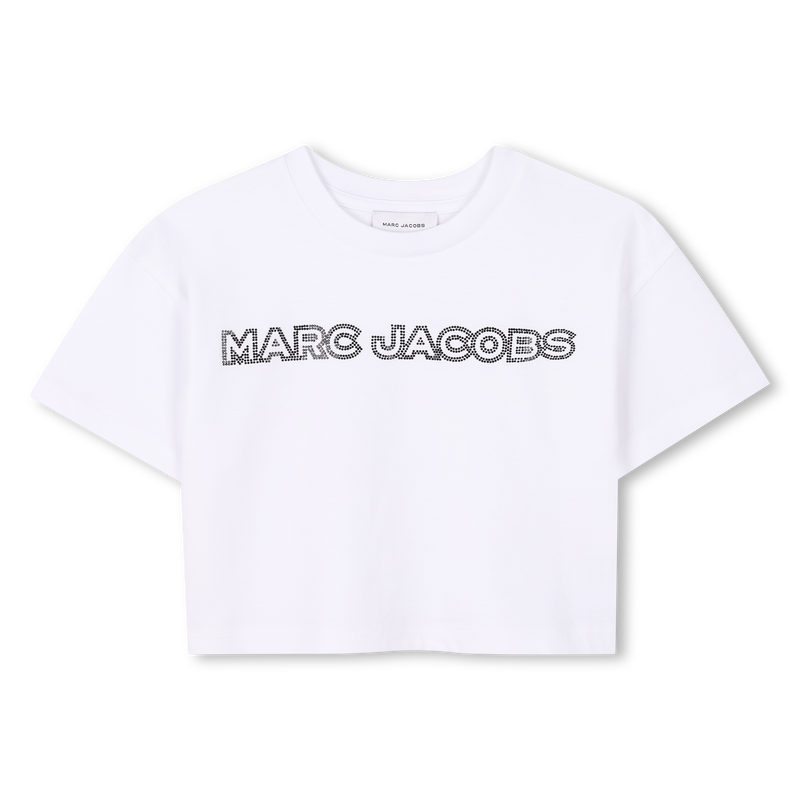 Camiseta corta con estr&aacute;s MARC JACOBS 
                        NI&Ntilde;A