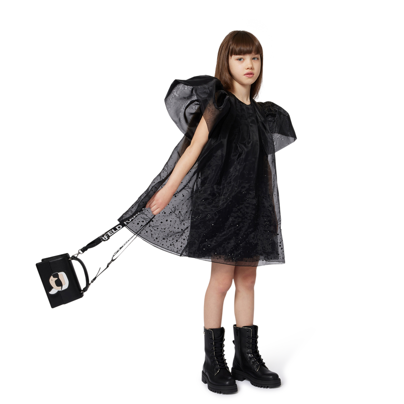 Bolso de mano en tejido recubierto de grano fino KARL LAGERFELD KIDS 
                        NI&Ntilde;A