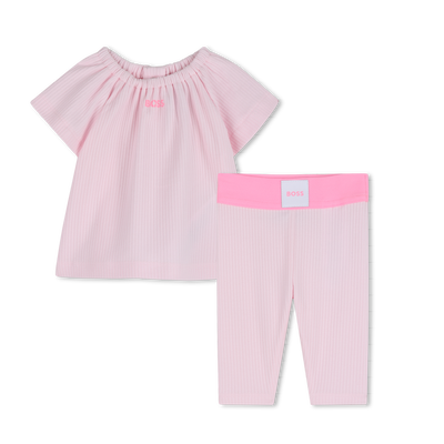 CONJUNTO DE CAMISETA + PANTAL&Oacute;N BOSS NI&Ntilde;A