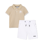 Conjunto polo + bermudas BOSS 
                    NI&Ntilde;O